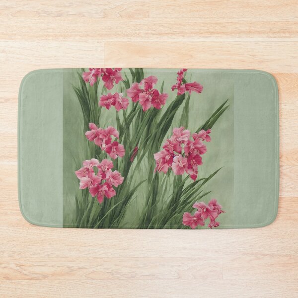 Item preview, August Pink Gladiolus Flowers designed and sold by FamiliarPufferfish.