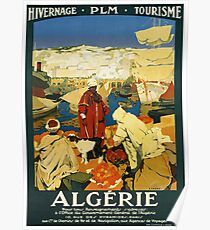 Weinlese Algerie Afrika Reise Poster Poster