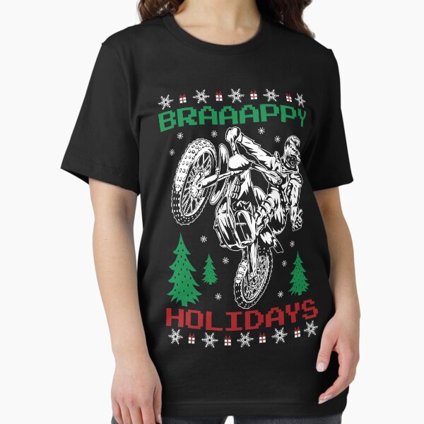 Item preview, Motocross Dirt Bike Ugly Christmas Stunt Rider designed and sold by offroadstyles.