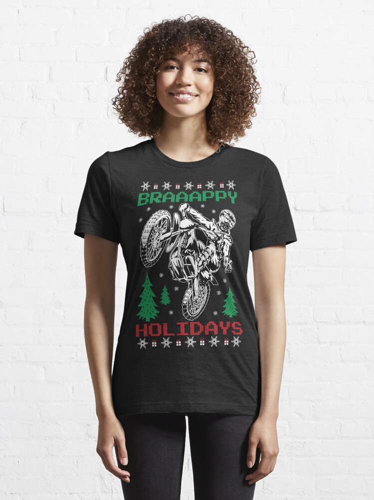 dirt bike christmas shirt