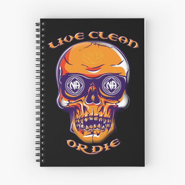 Item preview, Live Clean Or Die Orange Skull designed and sold by NA-WEARS.