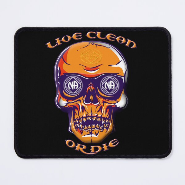Item preview, Live Clean Or Die Orange Skull designed and sold by NA-WEARS.