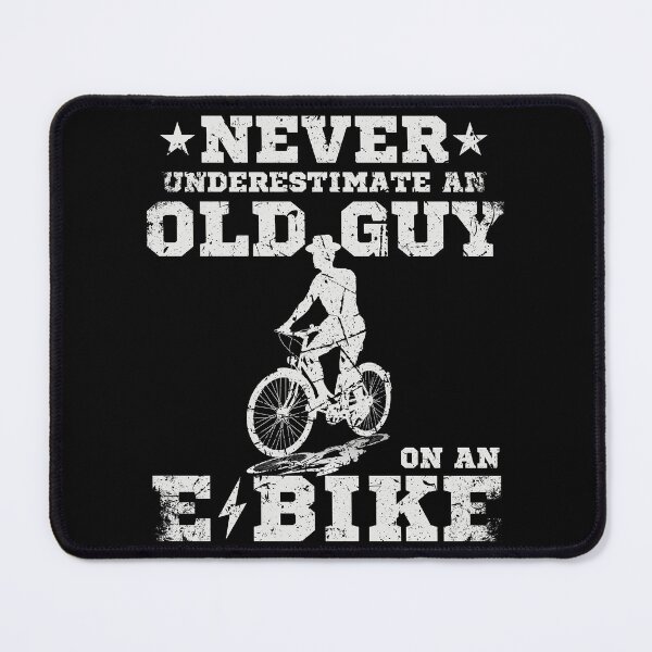 Item preview, Never Underestimate An Old Guy On An E-Bike, Retro Electric Bicycle,Vintage Biker Dad designed and sold by singRsong.