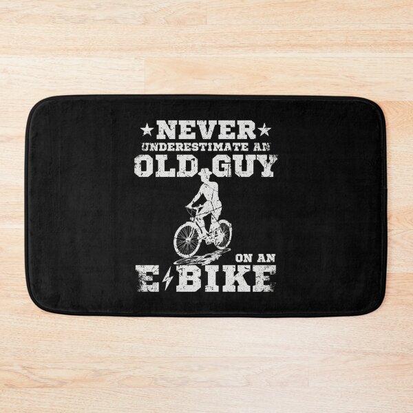 Item preview, Never Underestimate An Old Guy On An E-Bike, Retro Electric Bicycle,Vintage Biker Dad designed and sold by singRsong.