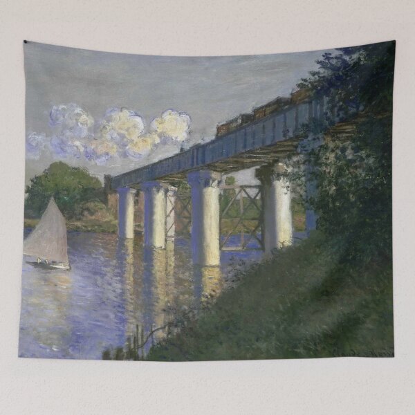 Item preview, Claude Monet, French, 1840-1926 'Railroad Bridge, Argenteuil'  designed and sold by Vintage Designs +.