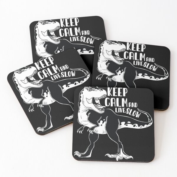 Item preview, Keep Calm And Live Slow- Dinosaur  designed and sold by NawalMagdy.