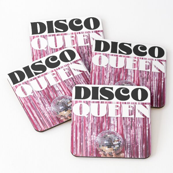 Item preview, Funky Disco Queen Disco Ball Retro Font, Eclectic Hot Pink Quote designed and sold by Ashleylcoop.
