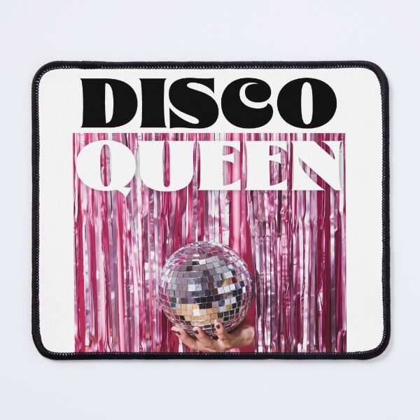 Item preview, Funky Disco Queen Disco Ball Retro Font, Eclectic Hot Pink Quote designed and sold by Ashleylcoop.