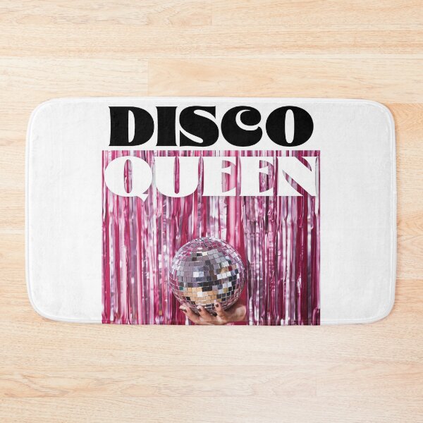 Item preview, Funky Disco Queen Disco Ball Retro Font, Eclectic Hot Pink Quote designed and sold by Ashleylcoop.