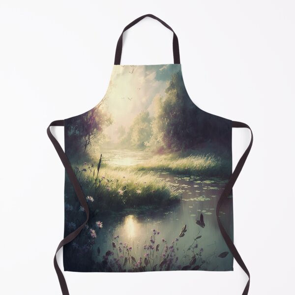Item preview, Cool Watercolor Art-The Lush Riverlands designed and sold by letsgetinspired.