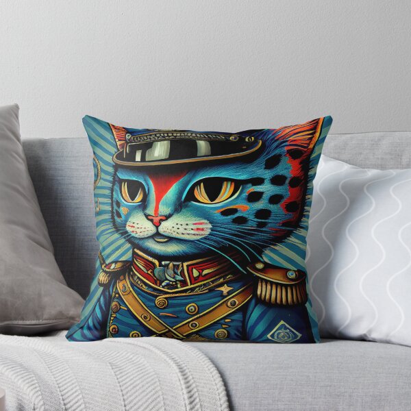 Item preview, Blue Cat Soldier in Uniform designed and sold by dholzric.