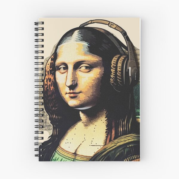 Item preview, Mona Lisa Wearing Headphones designed and sold by Fragpop.