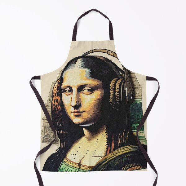 Item preview, Mona Lisa Wearing Headphones designed and sold by Fragpop.