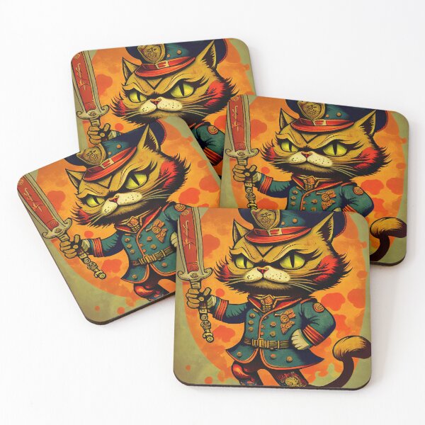 Item preview, Cat in Uniform with Sword designed and sold by dholzric.