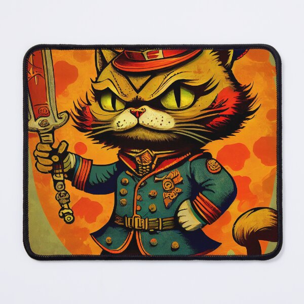 Item preview, Cat in Uniform with Sword designed and sold by dholzric.