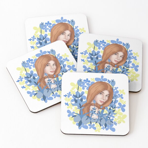 Item preview, Girl with red hair in the garden designed and sold by KateQR.