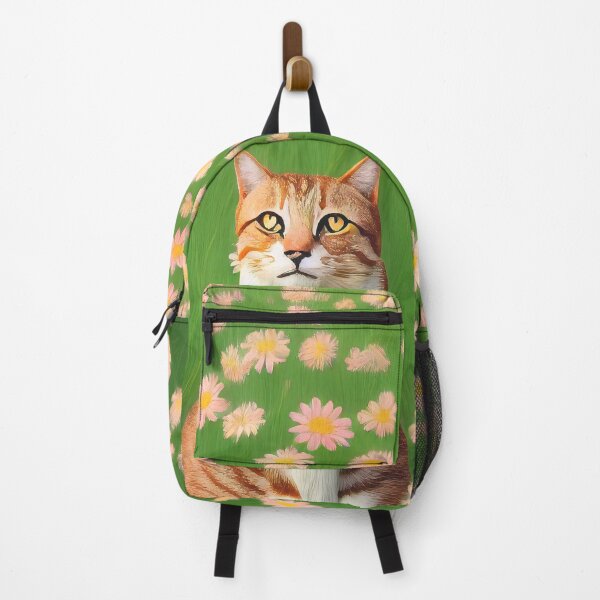 Item preview, Cute cat in a field of flowers designed and sold by Nicolas-T.