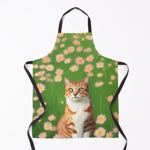 Item preview, Cute cat in a field of flowers designed and sold by Nicolas-T.