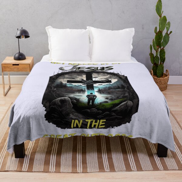Item preview, Mountains, Lake, and Christian Cross: Outdoor Inspiration - Get Reeled in by Jesus designed and sold by Art4Christ.