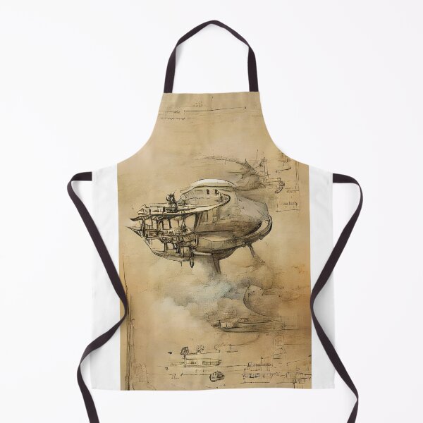 Item preview, Steam punk spaceship sketch designed and sold by graph-fix.