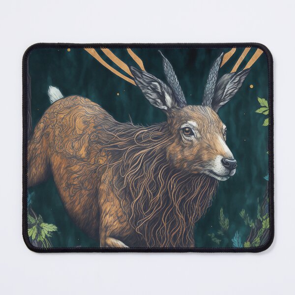 Item preview, Celtic Stag in Mystical Forest designed and sold by Odd World.