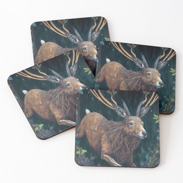 Item preview, Celtic Stag in Mystical Forest designed and sold by Odd World.