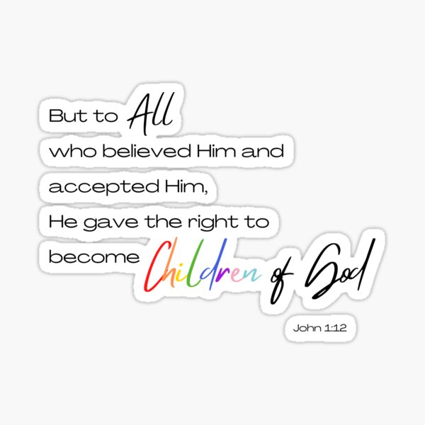 Item preview, John 1:12 - Philidelphia Pride Flag Version designed and sold by AWorthyLove.