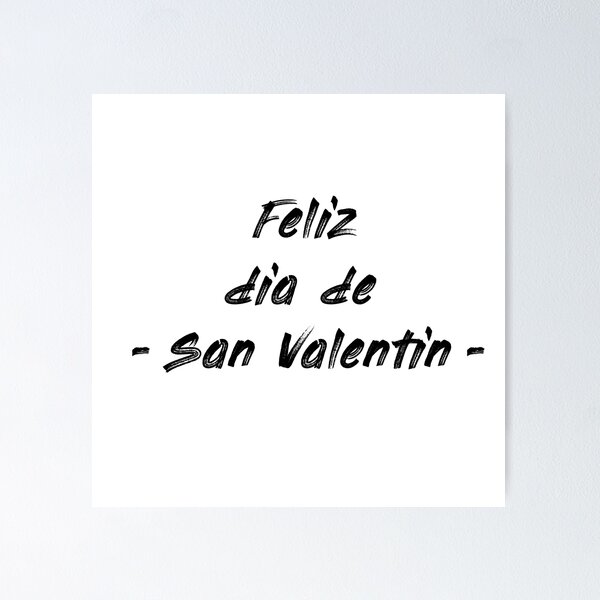 Vista previa del artículo con la obra «Feliz dia de San Valentin - Happy Valentines Day», diseñado y vendido por ALLURE-minimal.