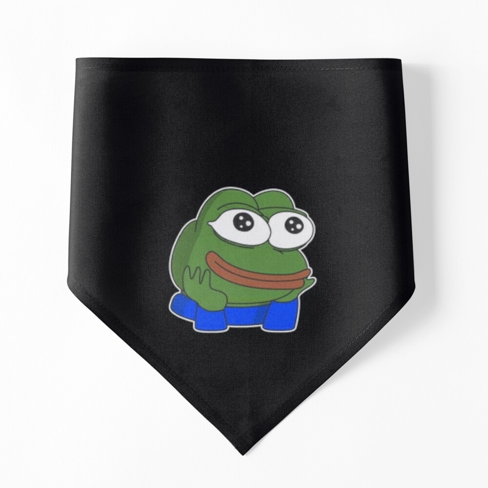 Grinning Poggers emote - peepo pepega twitch discord frog | Art Board Print