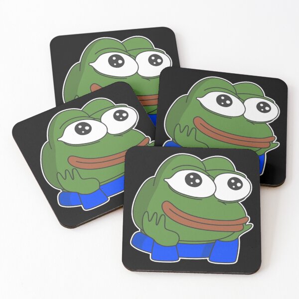 Item preview, Happy Poggers emote - peepo pepega twitch discord frog designed and sold by rmpk101.