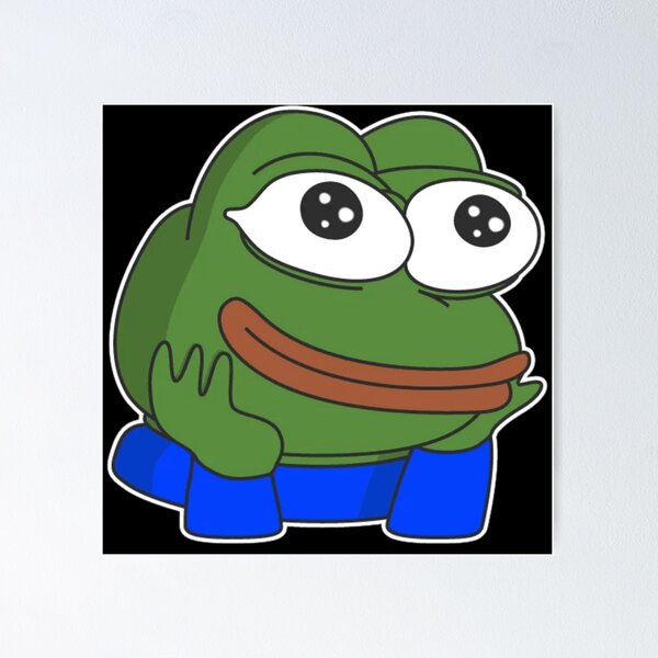 cheeky Poggers emote - peepo pepega twitch discord frog Pin by