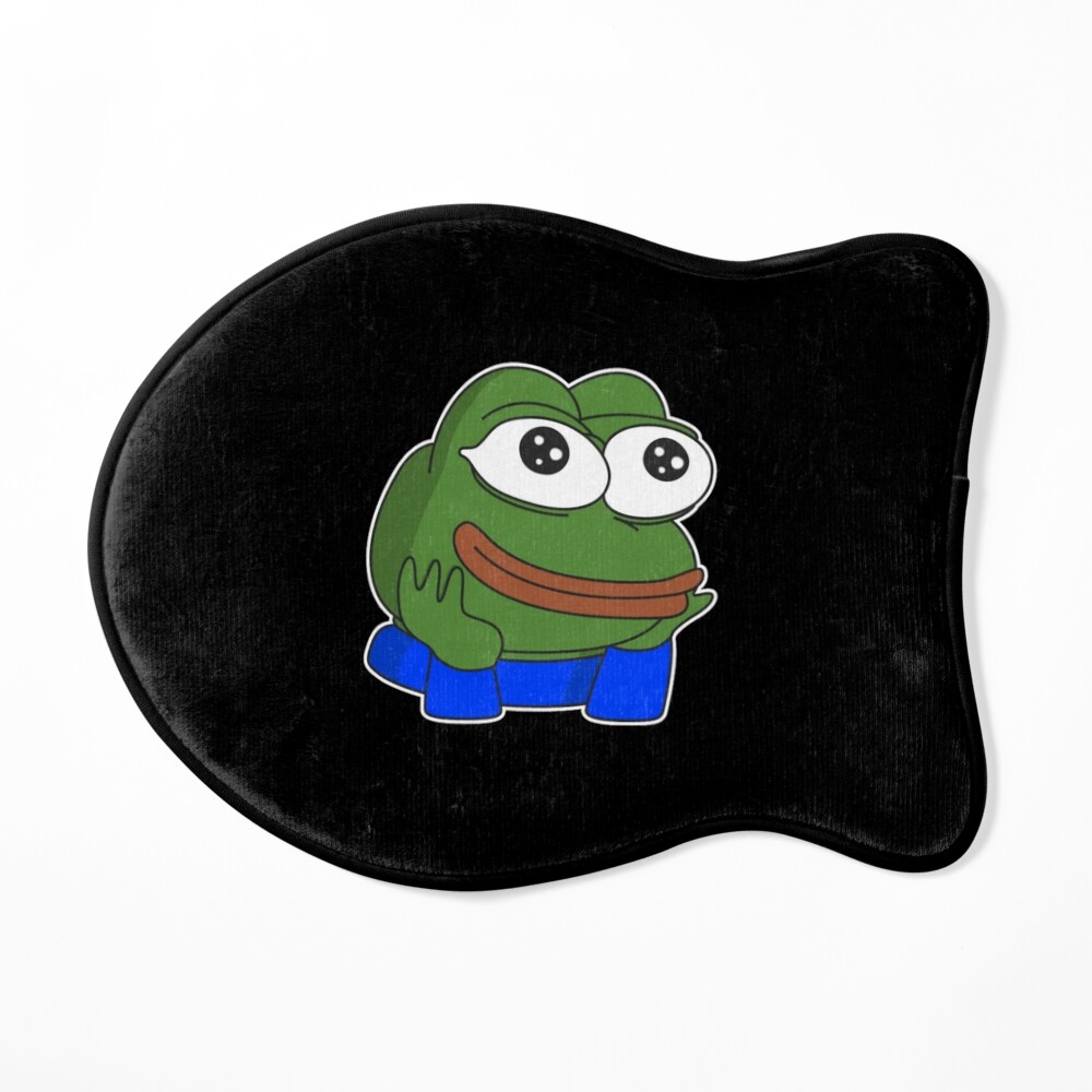 Grinning Poggers emote - peepo pepega twitch discord frog | Art Board Print