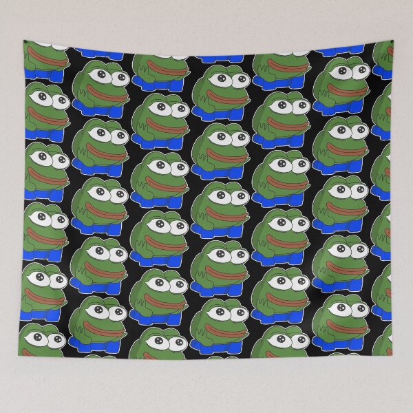 Item preview, Happy Poggers emote - peepo pepega twitch discord frog designed and sold by rmpk101.