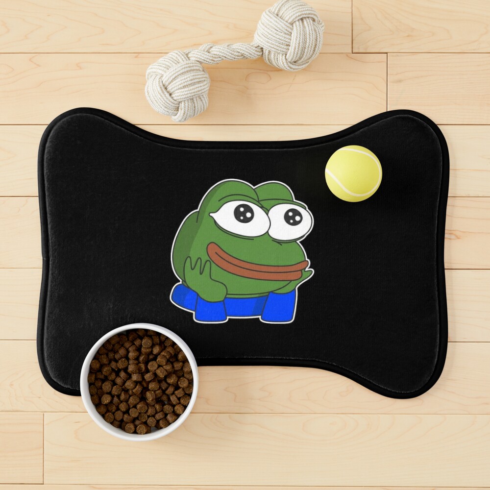 Grinning Poggers emote - peepo pepega twitch discord frog | Art Board Print