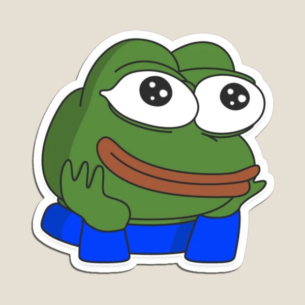 nervous poggers emote - peepo pepega twitch discord frog Art