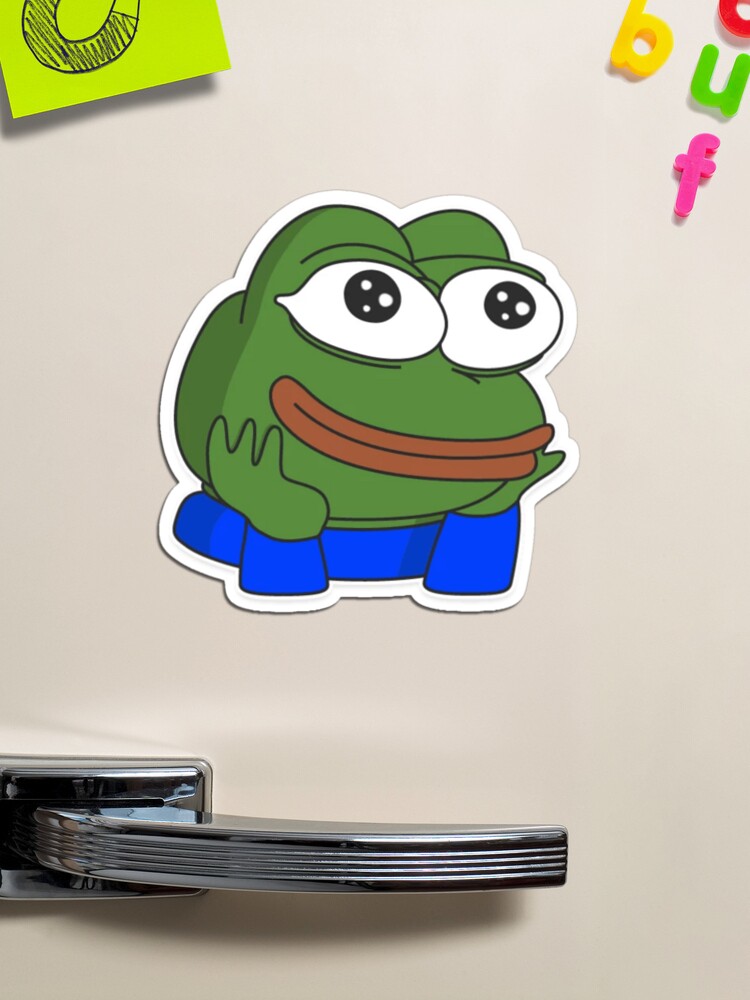 Dark Poggers emote - peepo pepega twitch discord frog Art Board