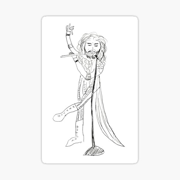 “Ian Anderson” Sticker for Sale by Madness80 | Redbubble