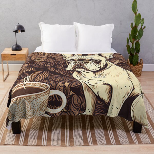 Item preview, French BullDog and Coffee Design 3 designed and sold by Juliascutecornr.