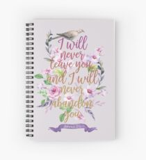 HEBREWS 13:5 Spiral Notebook