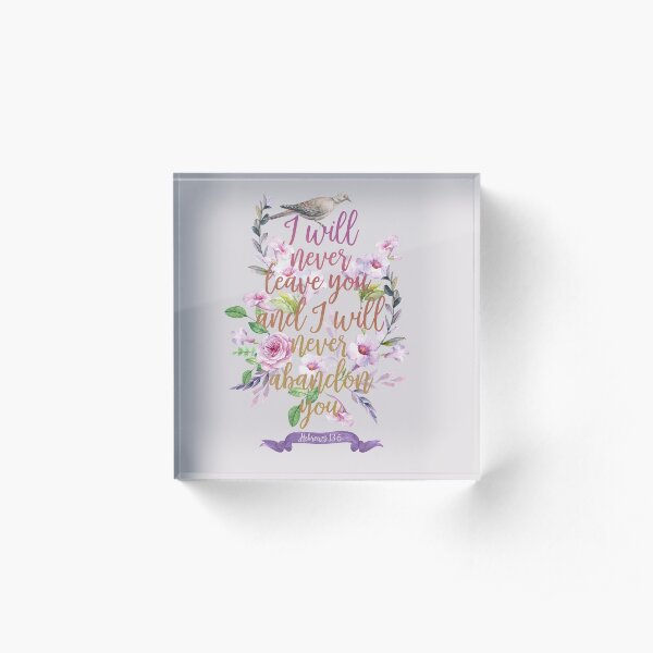 HEBREWS 13:5 Acrylic Block