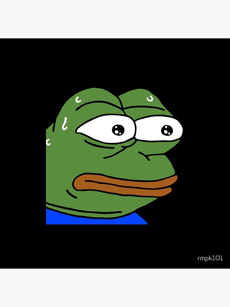 nervous poggers emote - peepo pepega twitch discord frog Art