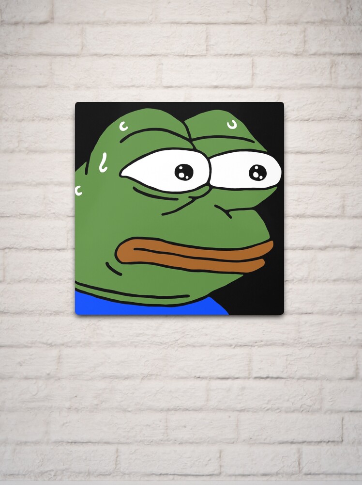 Bored poggers emote - peepo pepega twitch discord frog Hardcover