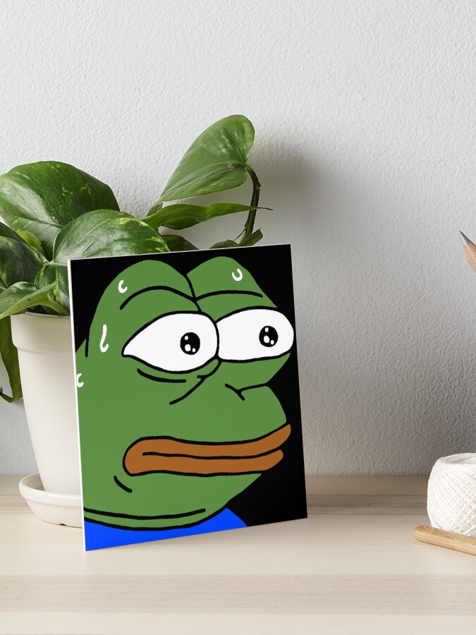 nervous poggers emote - peepo pepega twitch discord frog Art