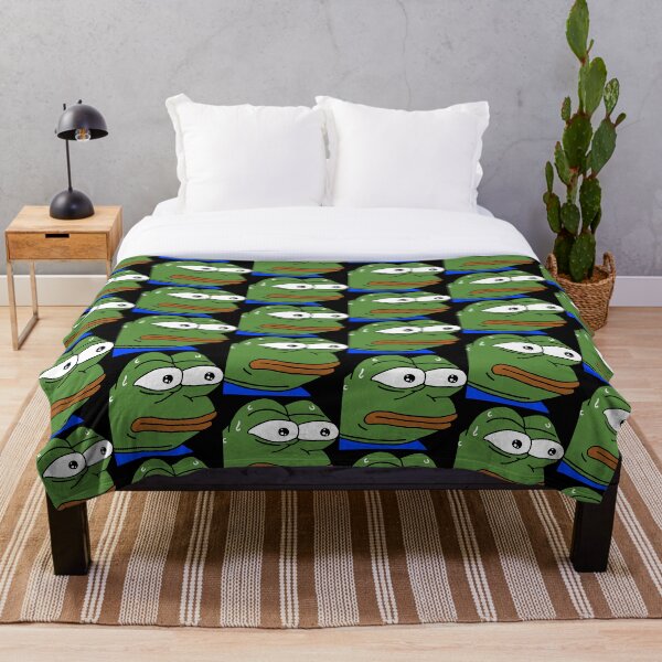 Item preview, nervous poggers emote - peepo pepega twitch discord frog designed and sold by rmpk101.