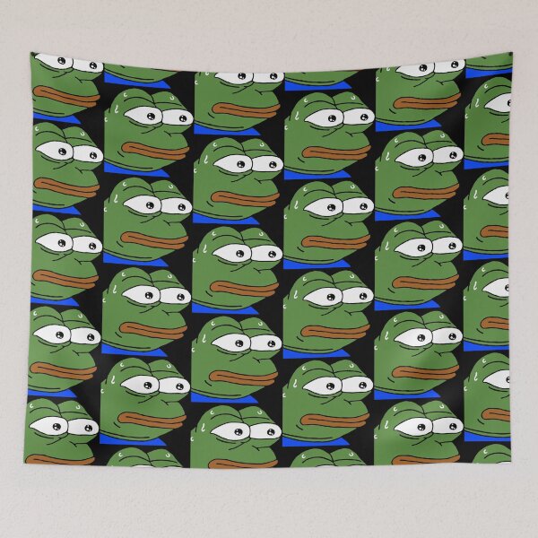Item preview, nervous poggers emote - peepo pepega twitch discord frog designed and sold by rmpk101.