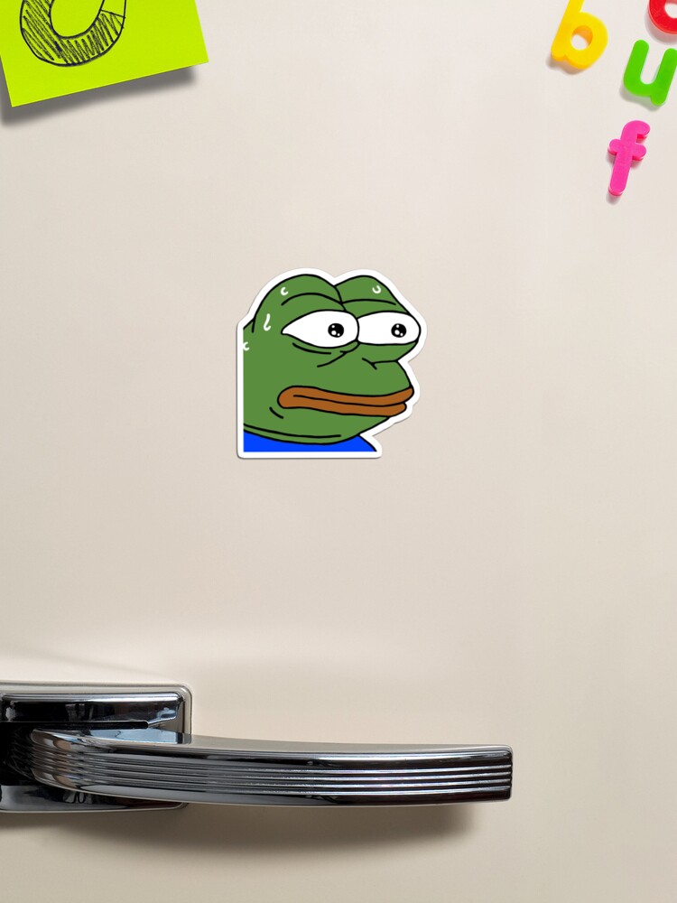 hush Poggers emote - peepo pepega twitch discord frog Mounted