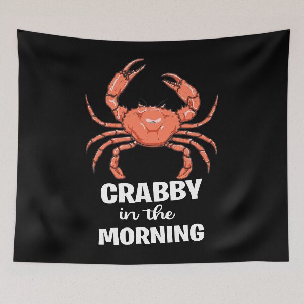 Item preview, Funny Crabs Crabby in the Morning mood Crab Maryland Lobster Lover Gift designed and sold by ARTZ84.