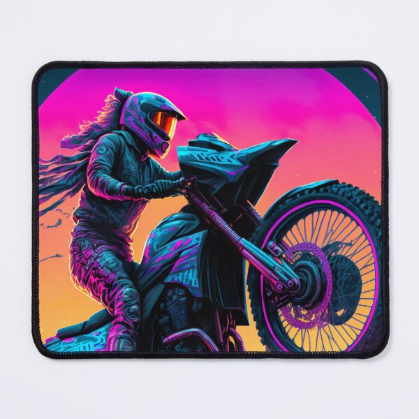 Item preview, Cyber Future Dirt Bike With Neon Colors designed and sold by KoolArtDistrict.