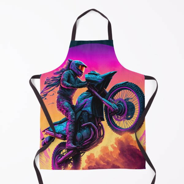 Item preview, Cyber Future Dirt Bike With Neon Colors designed and sold by KoolArtDistrict.