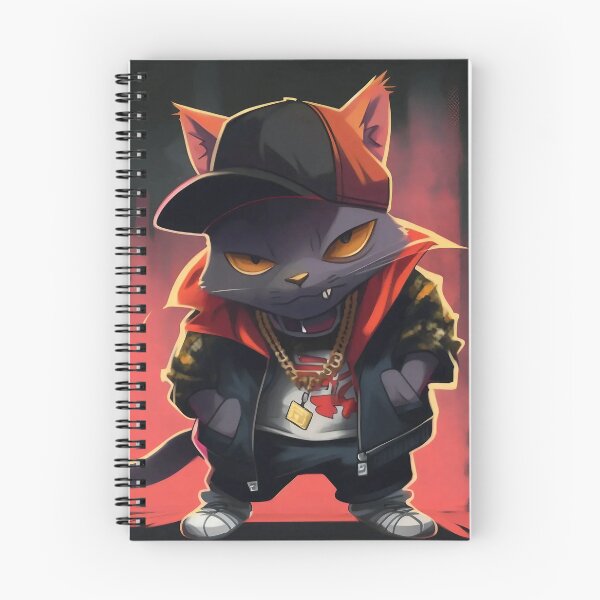 Item preview, Gangsta Cat in Red designed and sold by MythicPrompts.